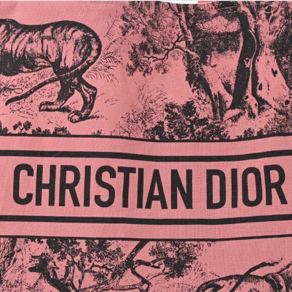 Christian Dior Pink Canvas Diorvera Bag NWOT - Picture 5 of 6